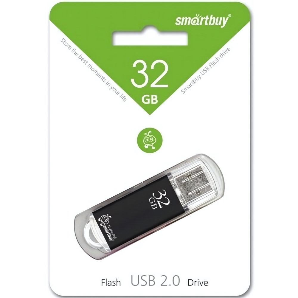 Флеш-накопитель 32 Gb Smartbuy V-Cut Black