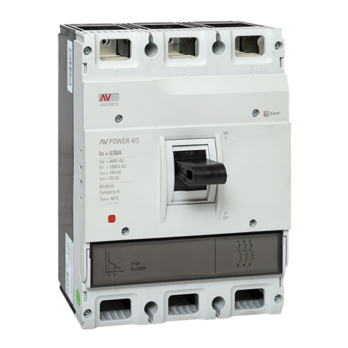 Автоматический выключатель AV POWER-4/3 630А 100kA TR EKF AVERES
