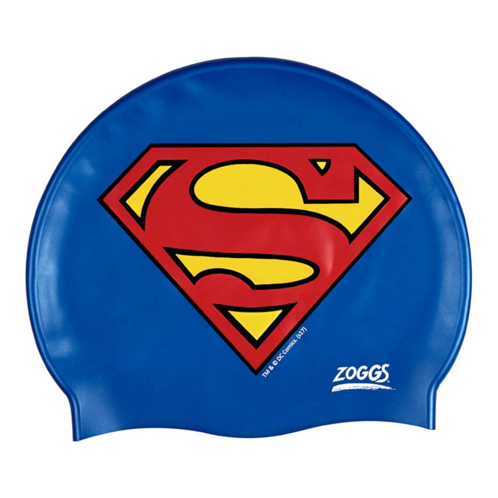 Шапочка для плавания силиконовая детская Zoggs Superman Silicone Cap Skull