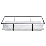 Поднос marm, 33х23 см, белый мрамор