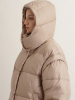 Пуховик объемный короткий Unisex с отстегивающимися рукавами