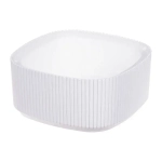 Кашпо СТРИП 200мм 1,6л со вставкой Белый