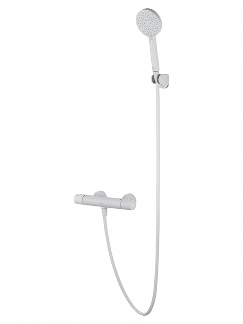 Смеситель для душа с термостатом WONZON & WOGHAND INN 6, Белый матовый (WW-B2029-A-MW)