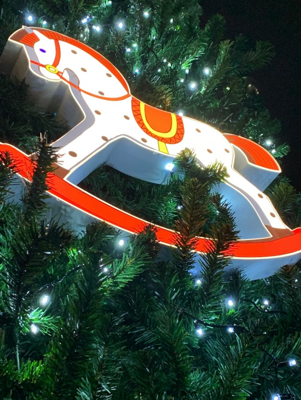 Светодиодная игрушка на елку "Лошадка"