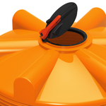 Емкости в кассетах для перевозки воды и жидких удобрений, КАС Полимер-Групп V 5000 КАС двойная с полным сливом* 10000 л. вертикальная (4430x1980x2434см;оранжевый) - арт.559074