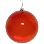 Новогодний шар 20 см «Глянец», красный