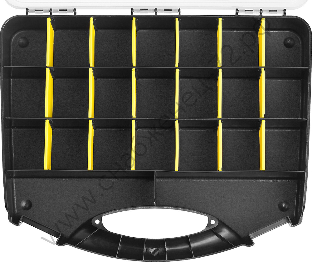STAYER SPACE-13, 320 х 260 х 60 мм, (13″), пластиковый органайзер с 21 ячейкой (38038-13)