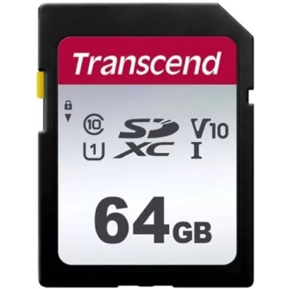 Карта памяти Transcend 300S SDXC UHS-I U1 V10 64Gb