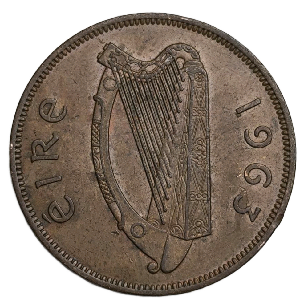 Монета 1 пенни (penny) 1963 год Ирландия