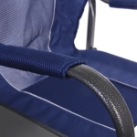 Кресло складное с подлокотниками до 100 кг SJ-0053, 52*62*92 см, цвет: синий, ТуристМастер