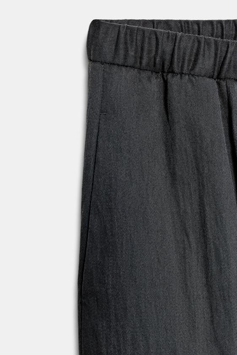 ZARA БРЮКИ BARREL — ZW COLLECTION, ТЕМНО-СЕРЫЙ