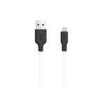 Кабель HOCO X21 USB (m)-microUSB (m) 1.0м 2.0A силикон белый (1/29/174)
