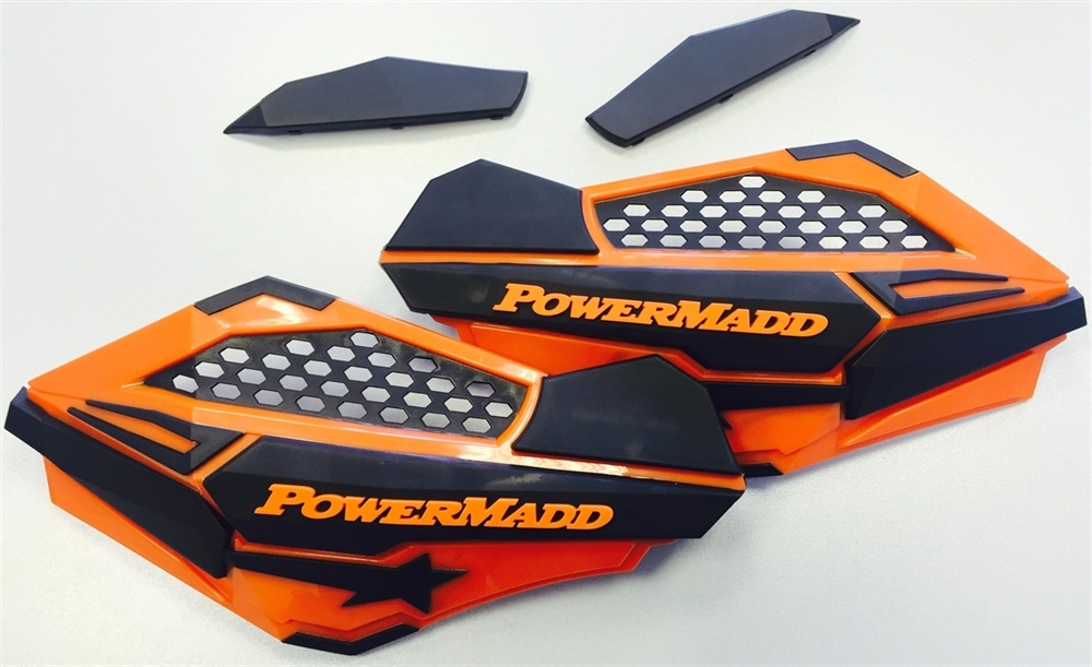 Ветровые щитки для квадроцикла "PowerMadd" Серия Sentinel, оранжевый/черный