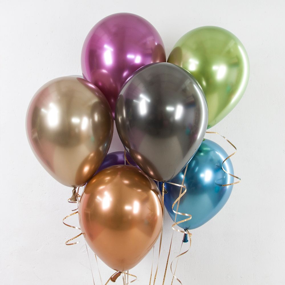 Шар (12''/30 см) Золото (522), хром, 50 шт.