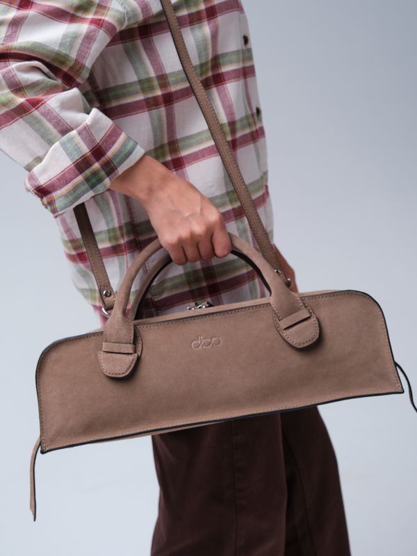 Сумка багет Doxie DBR 31157 серо-коричневый