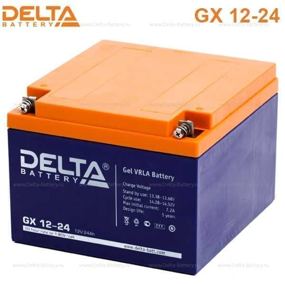 Аккумуляторная батарея Delta GX 12-24 (12V / 24Ah)