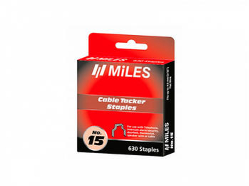 Скобы для кабеля прямоугольные, 4мм, 630 шт. (Miles) (уп.) Miles