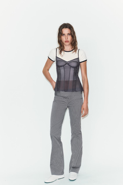 ZARA КОЖАНЫЕ ТУФЛИ-ДЕРБИ, БЕЛЫЙ