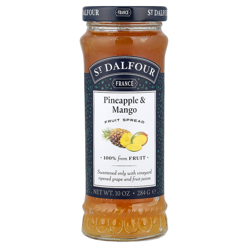 St. Dalfour, Deluxe, джем из ананаса и манго, 284 г (10 унций)