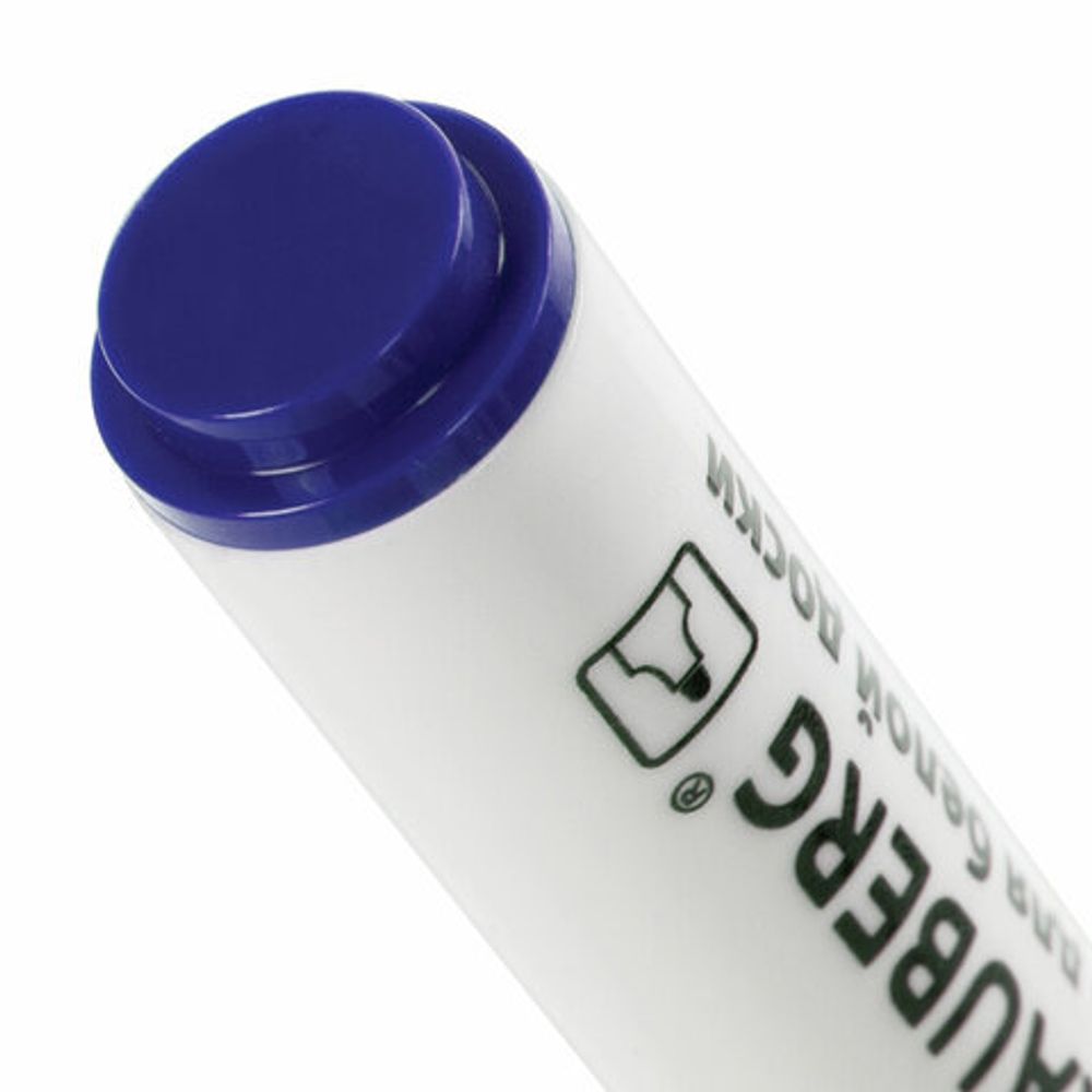 Маркер стираемый для белой доски СИНИЙ, BRAUBERG "SOFT", 5 мм, резиновая вставка, 151249