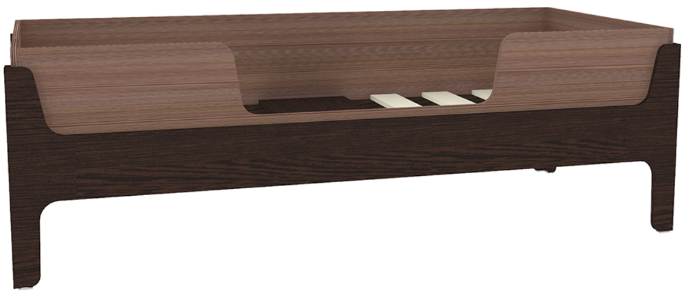 Кровать односпальная КарИВи Лотос  Венге Бодего Темный