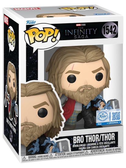 Фигурка Funko POP! Bobble Marvel Infinity Saga Split Bro Thor/Thor (Exc) (1542) 88472 / Фигурка Фанко ПОП! по мотивам вселенной "Марвел", Тор Одинсон