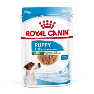 Пауч Royal Canin Mini Puppy для щенков мелких пород в возрасте до 10 месяцев, кусочки в соусе