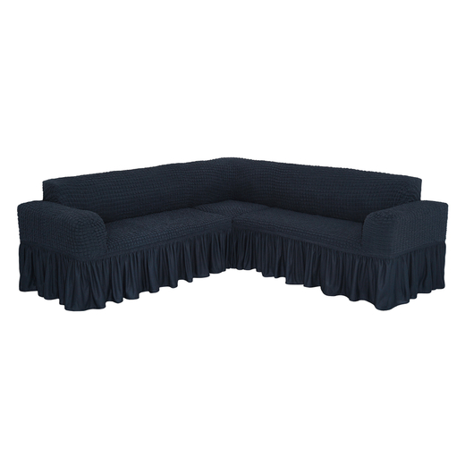 Чехол на угловой диван, цвет Антрацит