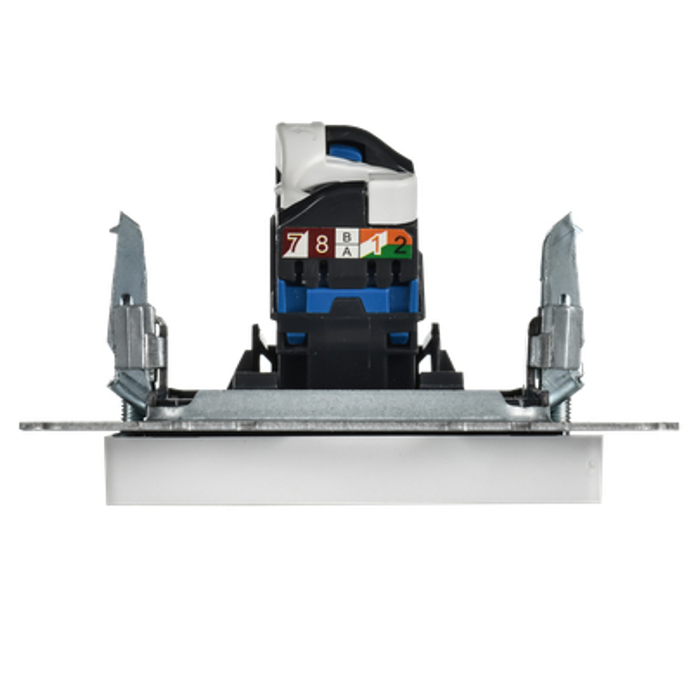 BRITE Розетка компьютерная RJ45 кат.5E РК10-БрАБ арктический белый IEK