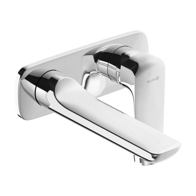 KLUDI AMEO Однорычажный смеситель для раковины, настенный монтаж на 2 отверстия, вынос 180 мм
