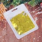 Конфетти «Грани» 15 г (6 мм), Золото