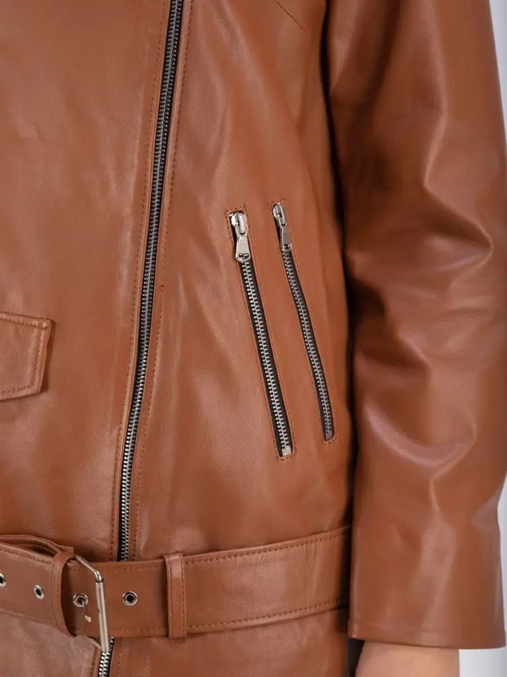 Косуха кожаная куртка женская Турция