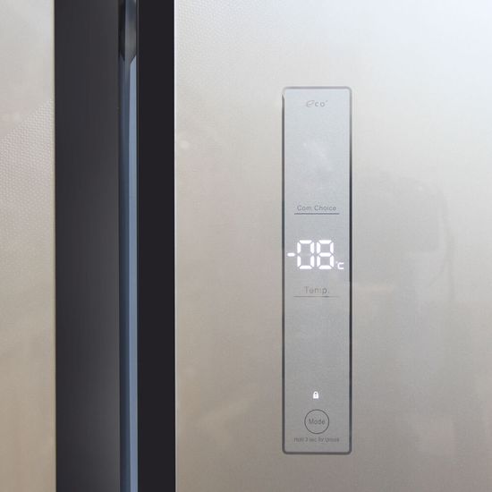 Холодильник Ginzzu NFK-510 Gold glass