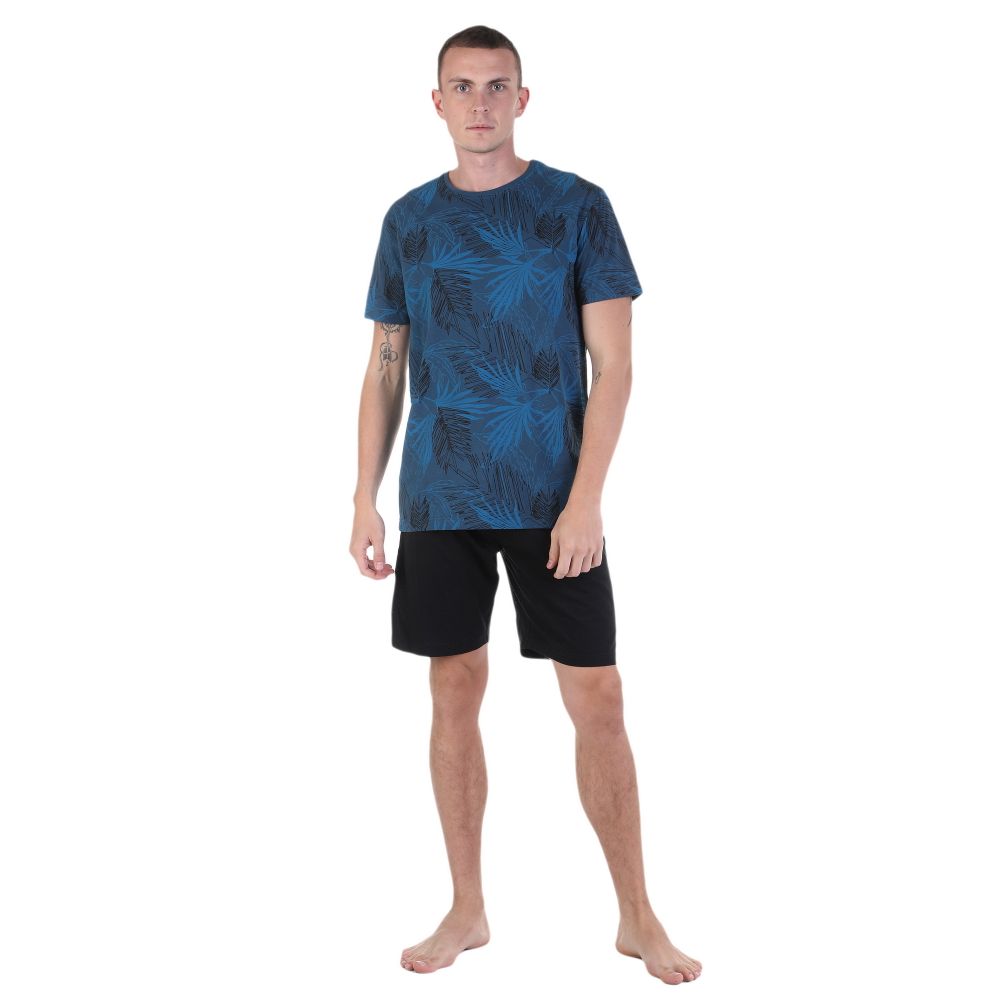 Мужская пижама темно-синяя с шортами Tom Tailor 71076/5609 635