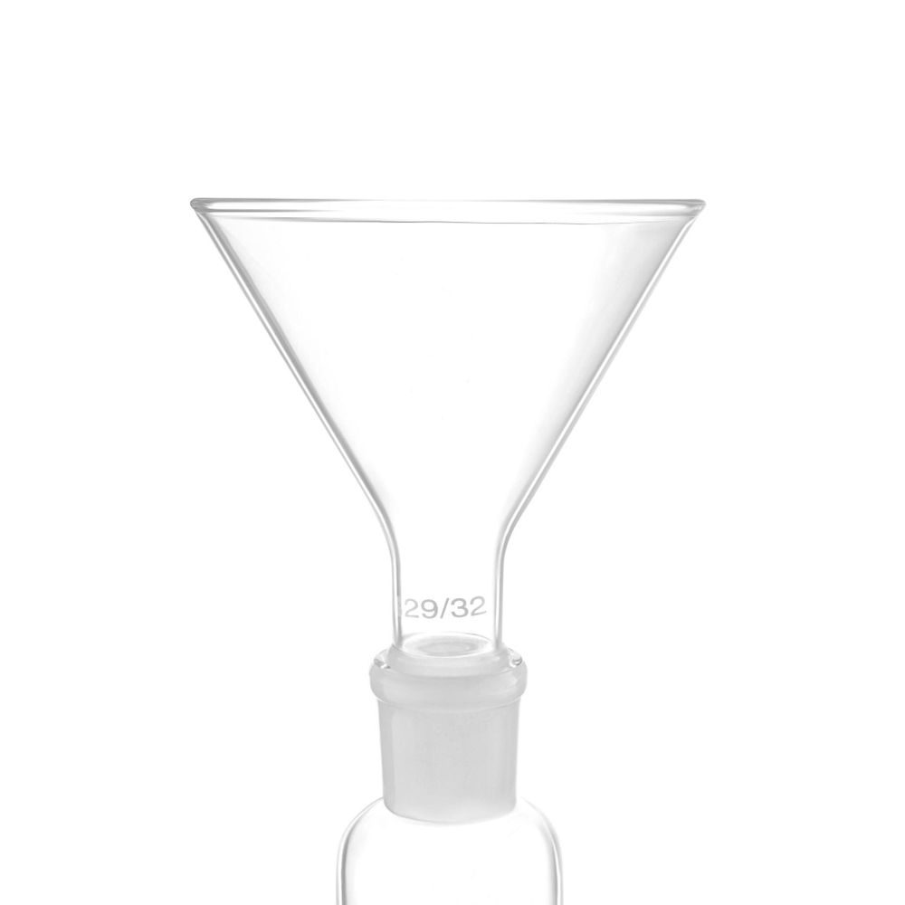Воронка стеклянная для порошков, 120 мм, шлиф 29/32