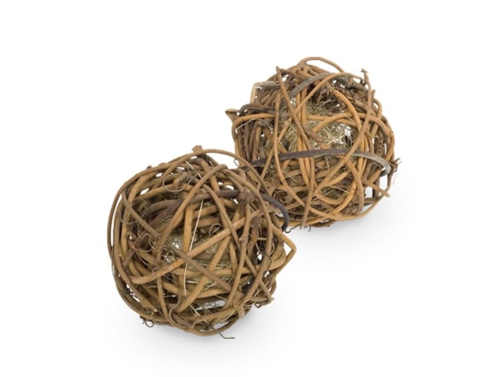 Игрушка для грызунов ШАР ПЛЕТЕНЫЙ 5см 2шт. дерево