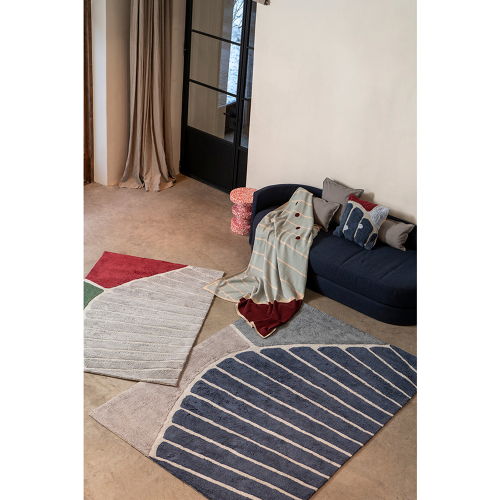 Плед из хлопка с рисунком tea plantation из коллекции terra, 130х180 см