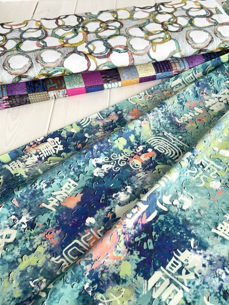 ИЕРОГЛИФЫ, КИТАЙСКИЙ САД - 100% ХЛОПОК 3