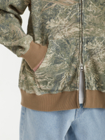 Мужская Толстовка Oval Globe Waffle Zip-up