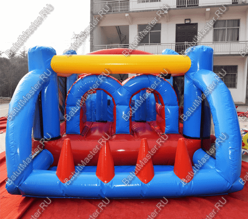 Коммерческий надувной батут "Батутный дрифт" 5,5*3*2,5 м