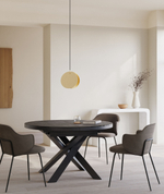 Стол раздвижной Vashti Ø 120 (160) cm керамика