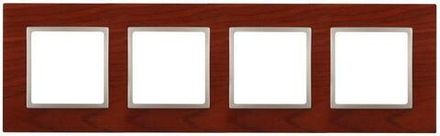 Рамка 4-м 14-5304-08 дерево Elegance вишня+шампань ЭРА Б0034585