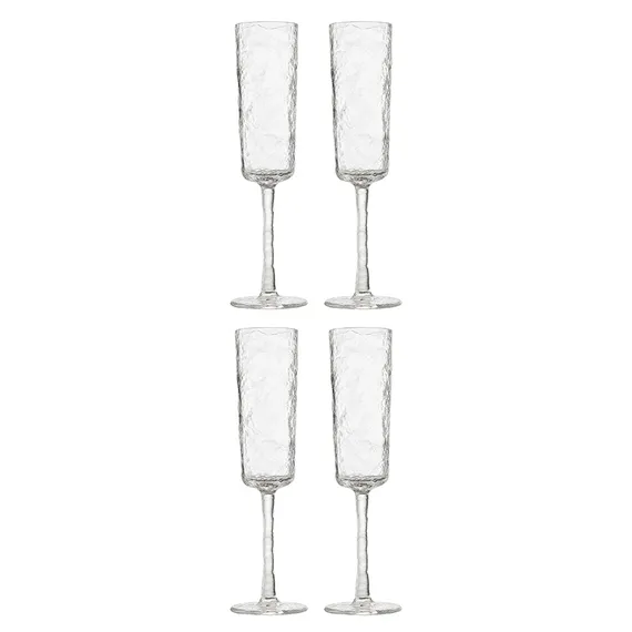 Набор из 4 бокалов для шампанского Arctic, 180 мл, прозрачный