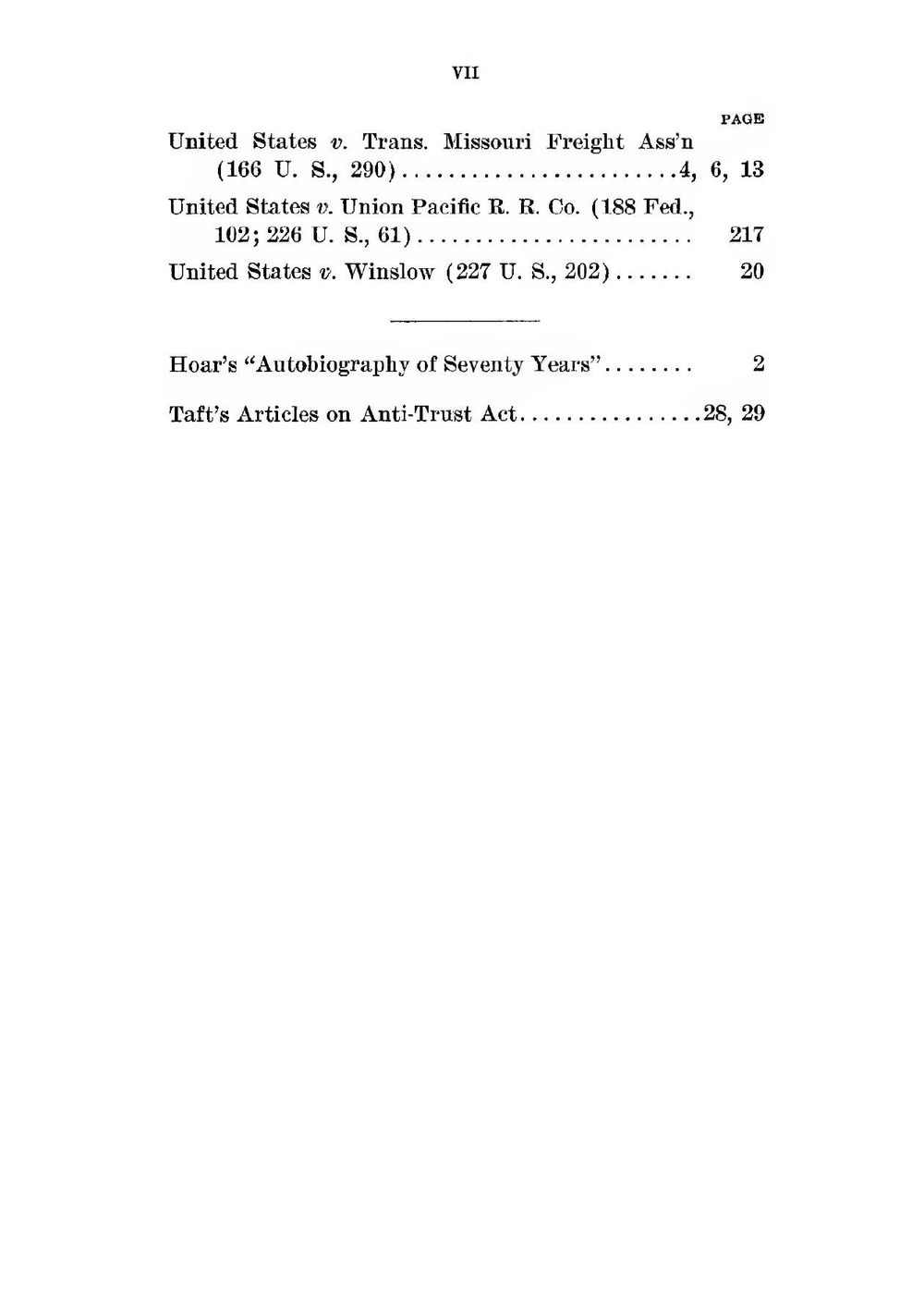 Action brought under the Sherman antitrust law of 1890 | сборник
