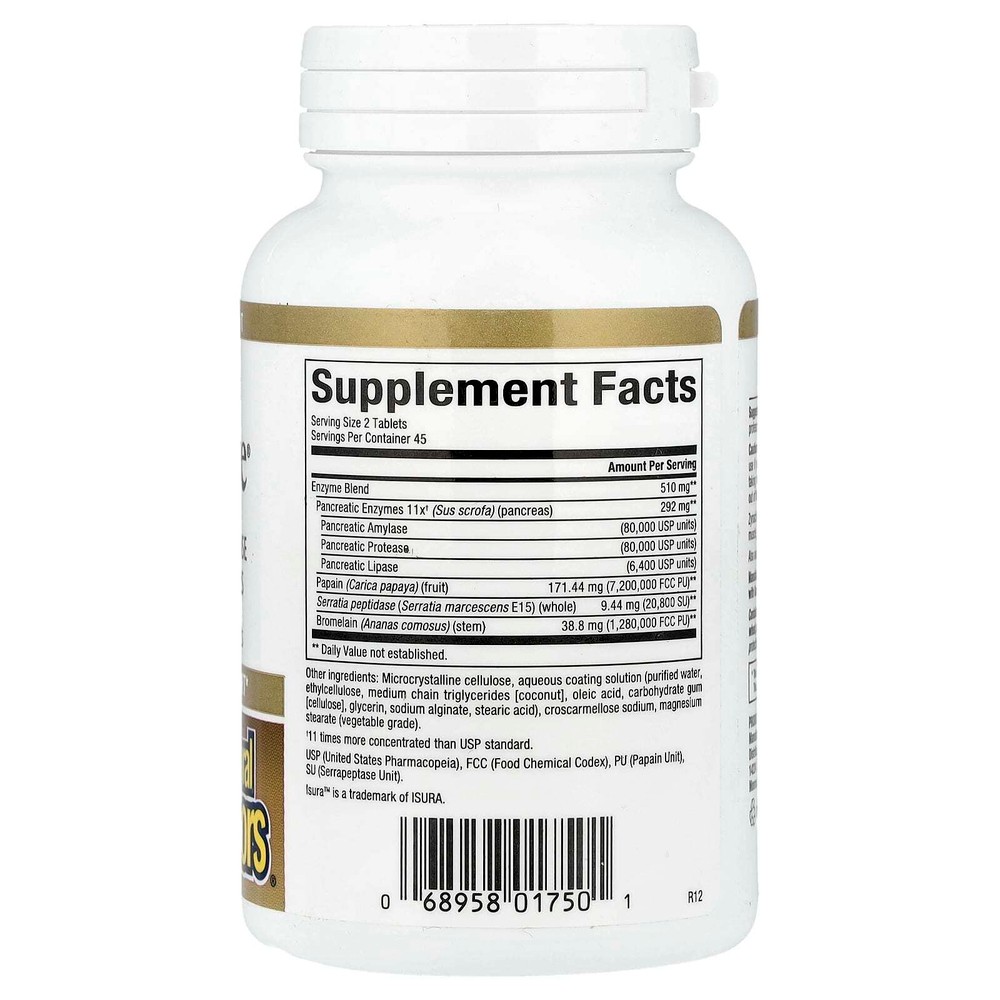 Natural Factors, Zymactive, двойная сила действия, 90 таблеток с кишечнорастворимой оболочкой