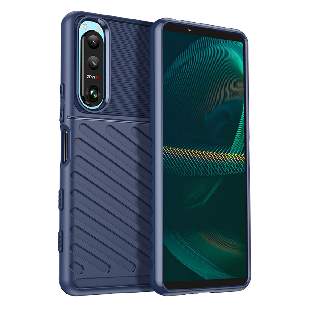 ? Темно-синий защитный чехол для смартфона Sony Xperia 5 Mark III с 2021  года, серия Onyx от Caseport - купить по отличной цене ? в интернет  магазине caseport в Москве и СПб
