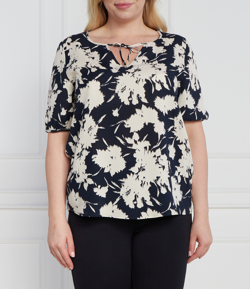 Блузка plus size Persona by Marina Rinaldi - темно-синий(7111033)