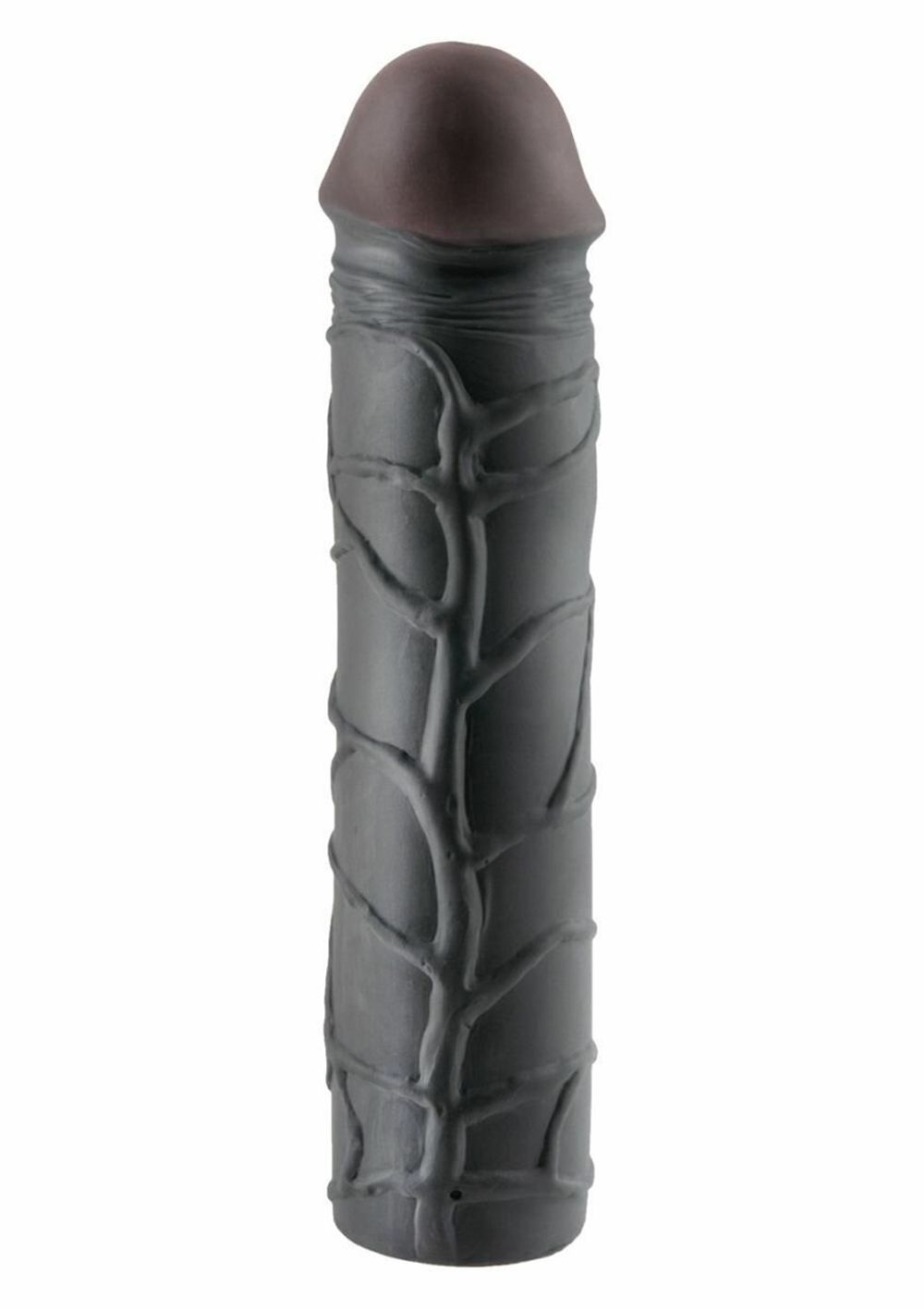 Чёрная удлиняющая насадка MEGA 3 EXTENSION - 22,8 см. (Цвет: черный)