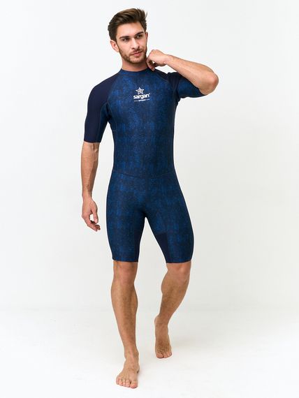 Гидрокостюм SARGAN Sport  1011/MBL, мужской, короткий, неопр.2мм, микс-синий