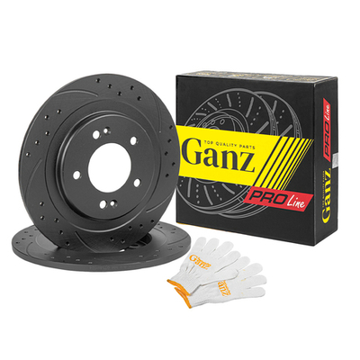 Диск тормозной GANZ задний перфорированный PRO-Line с покрытием (комплект - 2 шт) HYUNDAI i40 / D=284mm Арт.: GIJ06139S